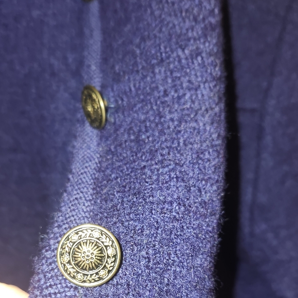 Vintage 100% Navy Blue sweater- M - Picture 3 of 3